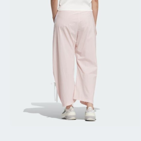 adidas Dance Woven Pants Women's Training ribbon bow tie sandy Pink Asia Fit - Picture 5 of 14